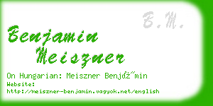 benjamin meiszner business card